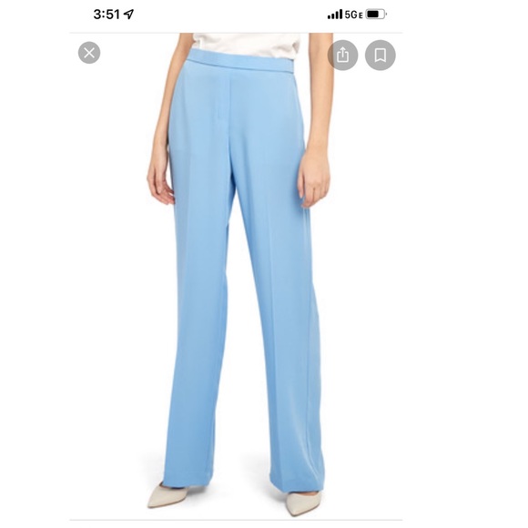 Theory Pants - Robin Blue Silk Pants